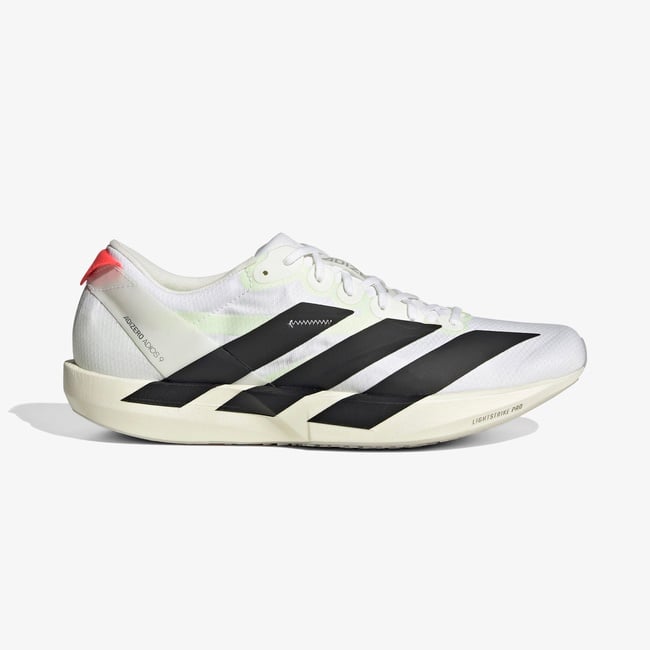 adidas Adizero Adios 9 Erkek Beyaz Koşu Ayakkabısı