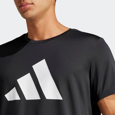  adidas Run It Erkek Siyah Koşu T-Shirt
