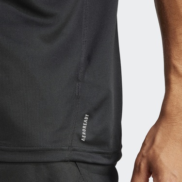  adidas Run It Erkek Siyah Koşu T-Shirt