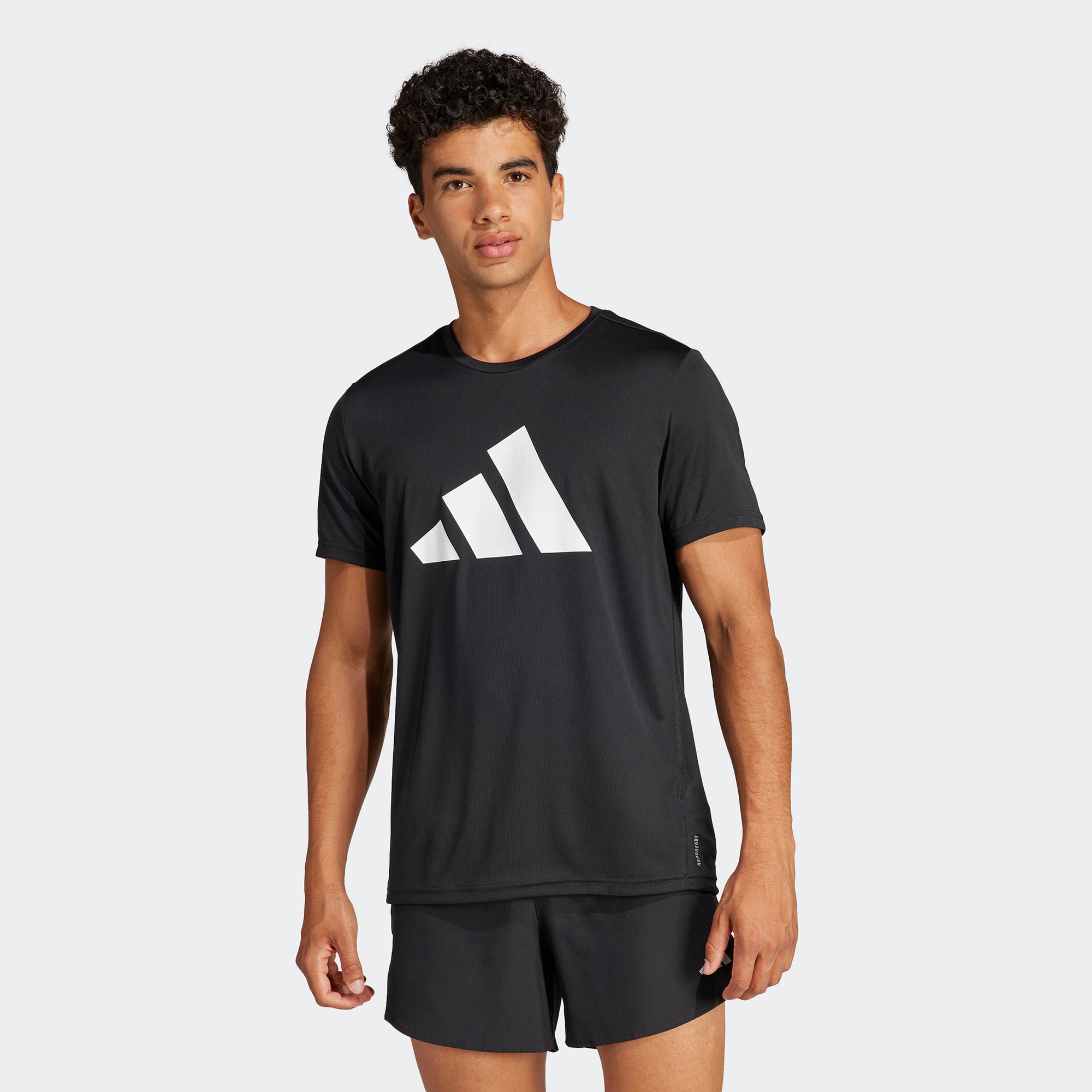  adidas Run It Erkek Siyah Koşu T-Shirt