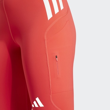  adidas Adizero Full Length Kadın Kırmızı Koşu Taytı