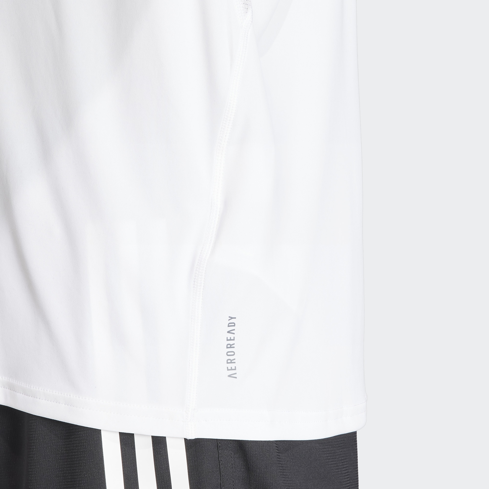adidas Adizero Essentials Erkek Beyaz Koşu T-Shirt