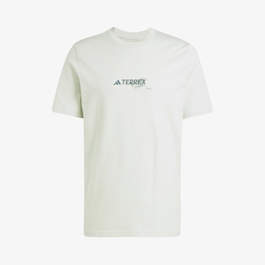  adidas Terrex Graphic Erkek Yeşil T-Shirt