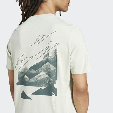  adidas Terrex Graphic Erkek Yeşil T-Shirt