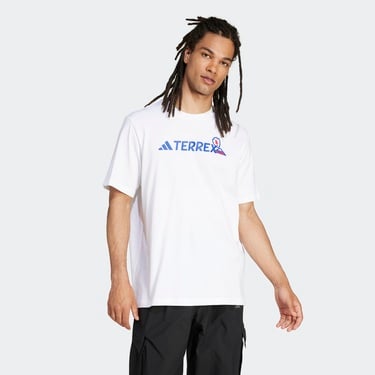  adidas Terrex Graphic Erkek Beyaz T-Shirt