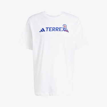  adidas Terrex Graphic Erkek Beyaz T-Shirt