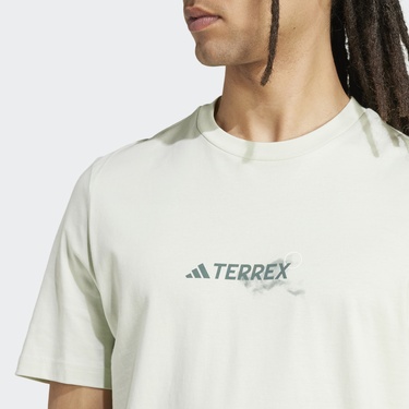  adidas Terrex Graphic Erkek Yeşil T-Shirt