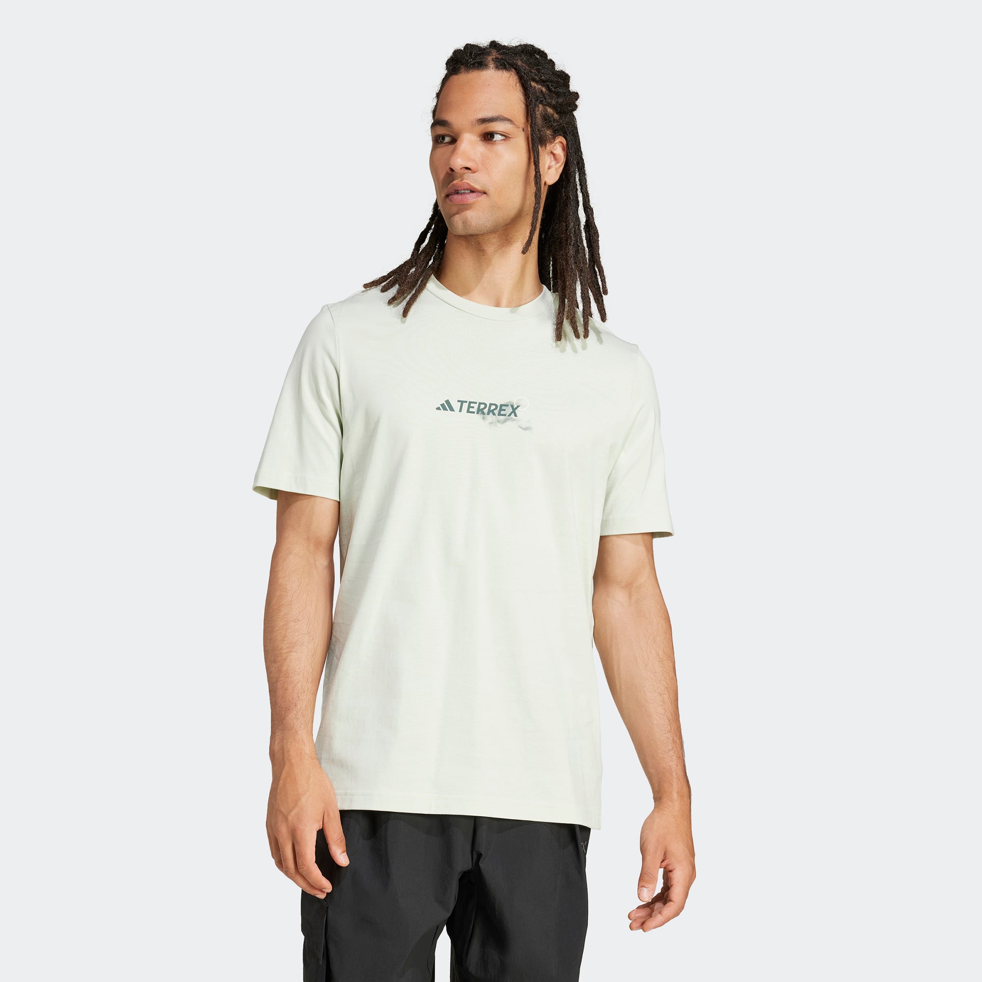  adidas Terrex Graphic Erkek Yeşil T-Shirt