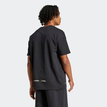  adidas Nat Geo Aeroready Graphic Erkek Siyah T-Shirt