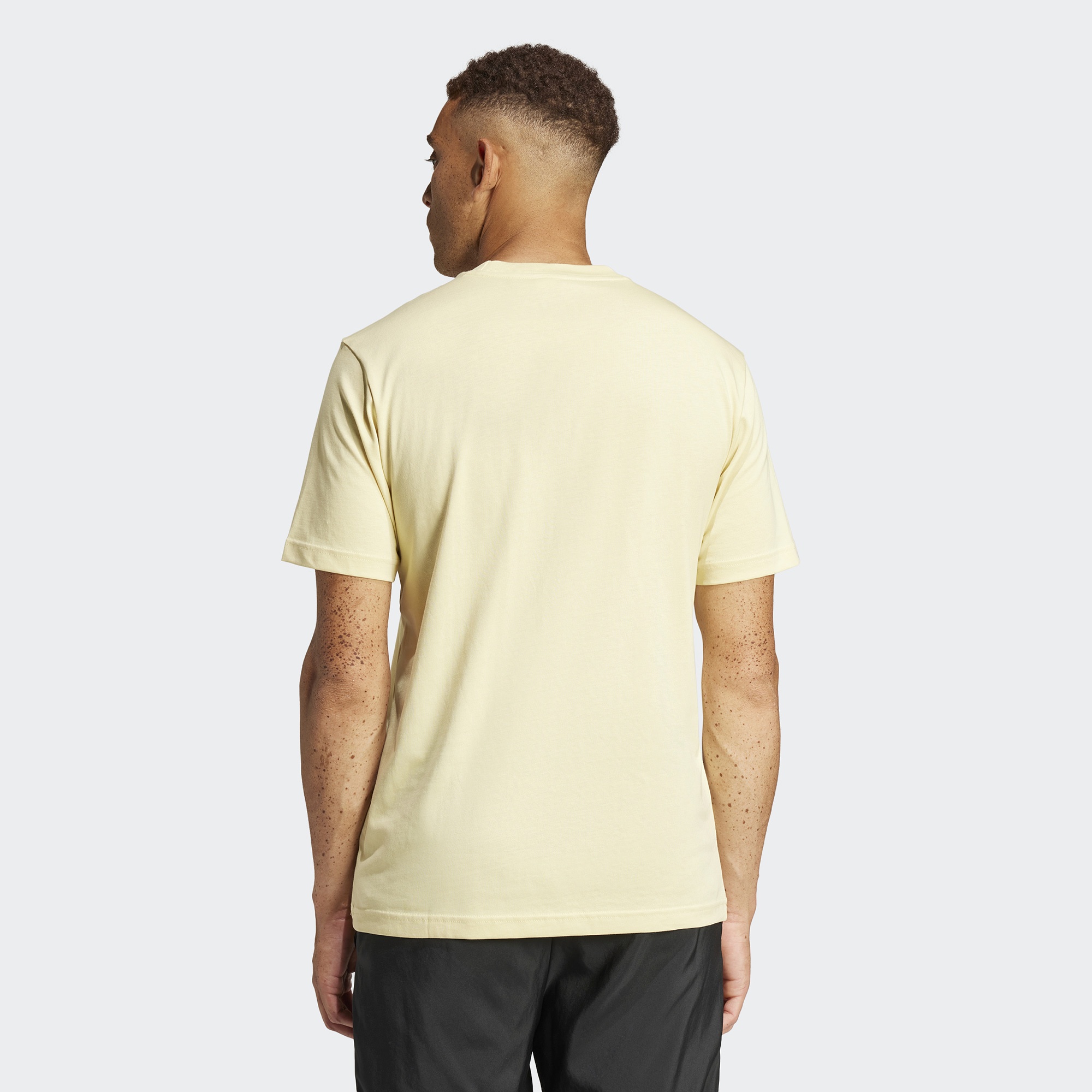 adidas Essentials Small Logo Single Erkek Sarı T-Shirt