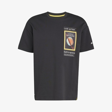  adidas Nat Geo Aeroready Graphic Erkek Siyah T-Shirt
