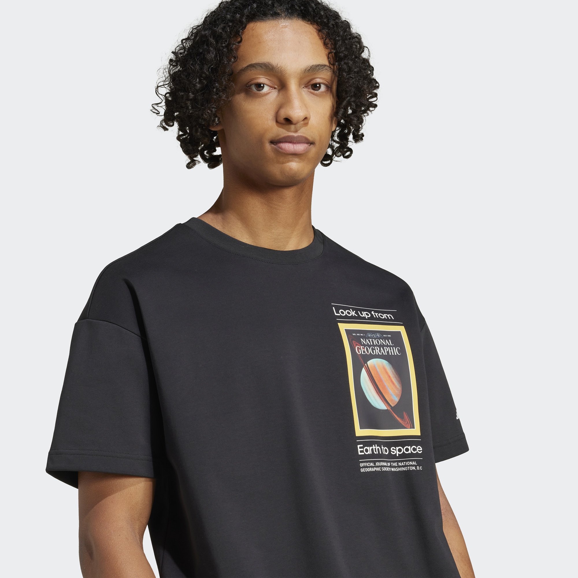 adidas Nat Geo Aeroready Graphic Erkek Siyah T-Shirt