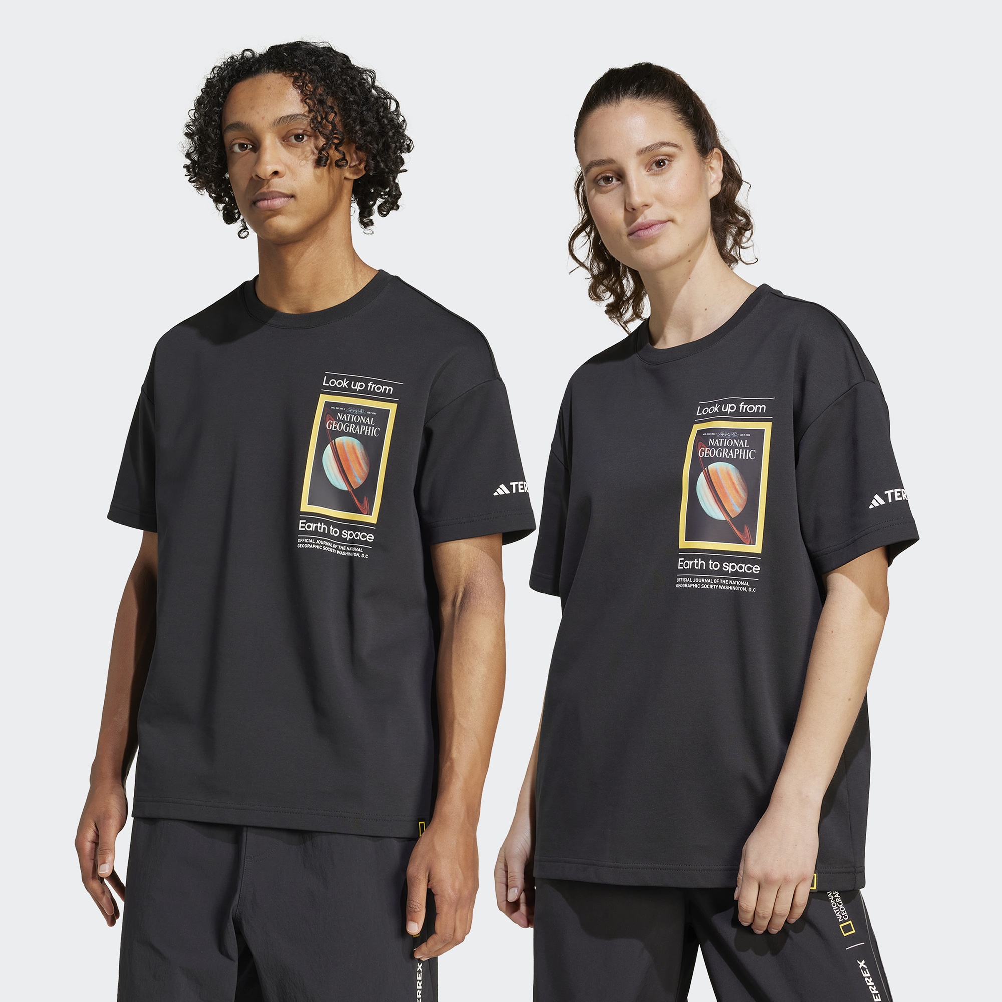 adidas Nat Geo Aeroready Graphic Erkek Siyah T-Shirt
