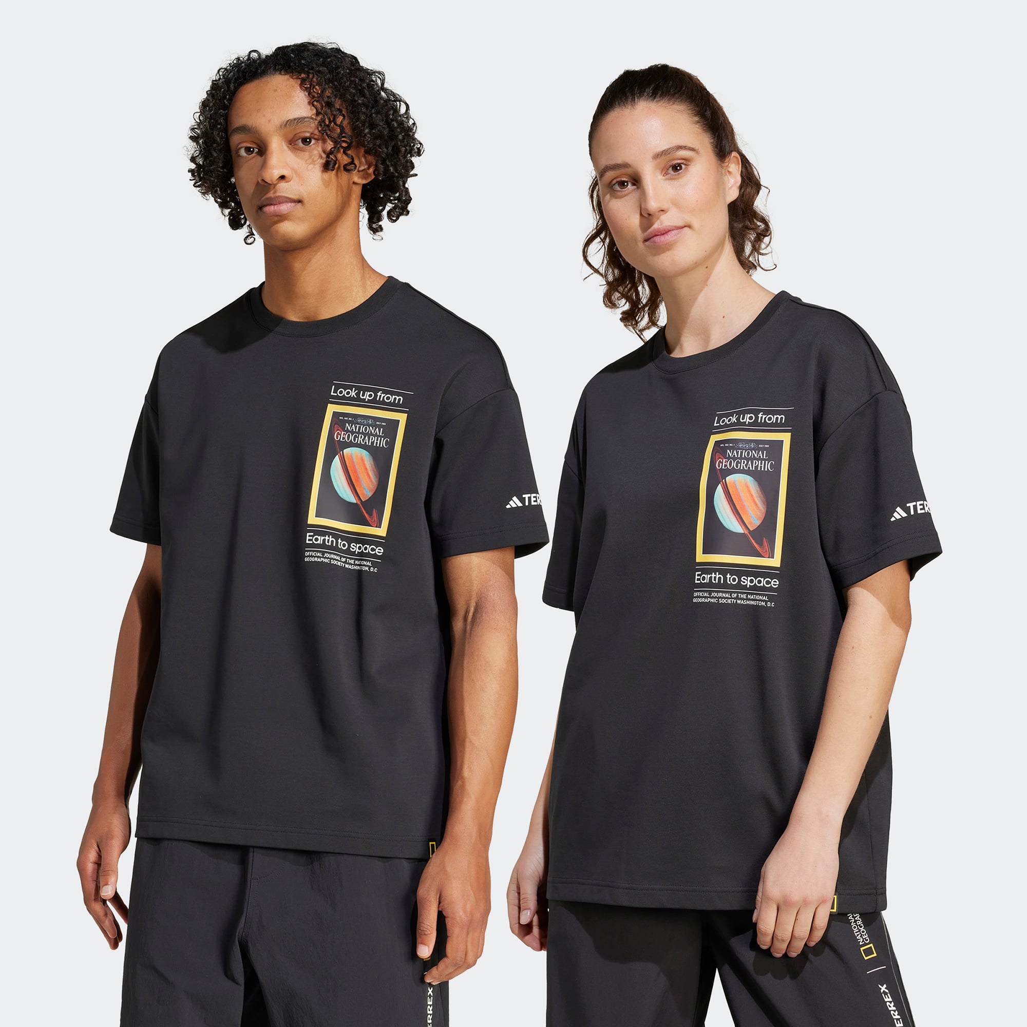 adidas Nat Geo Aeroready Graphic Erkek Siyah T-Shirt