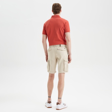  Nautica Erkek Krem Rengi Bermuda Şort