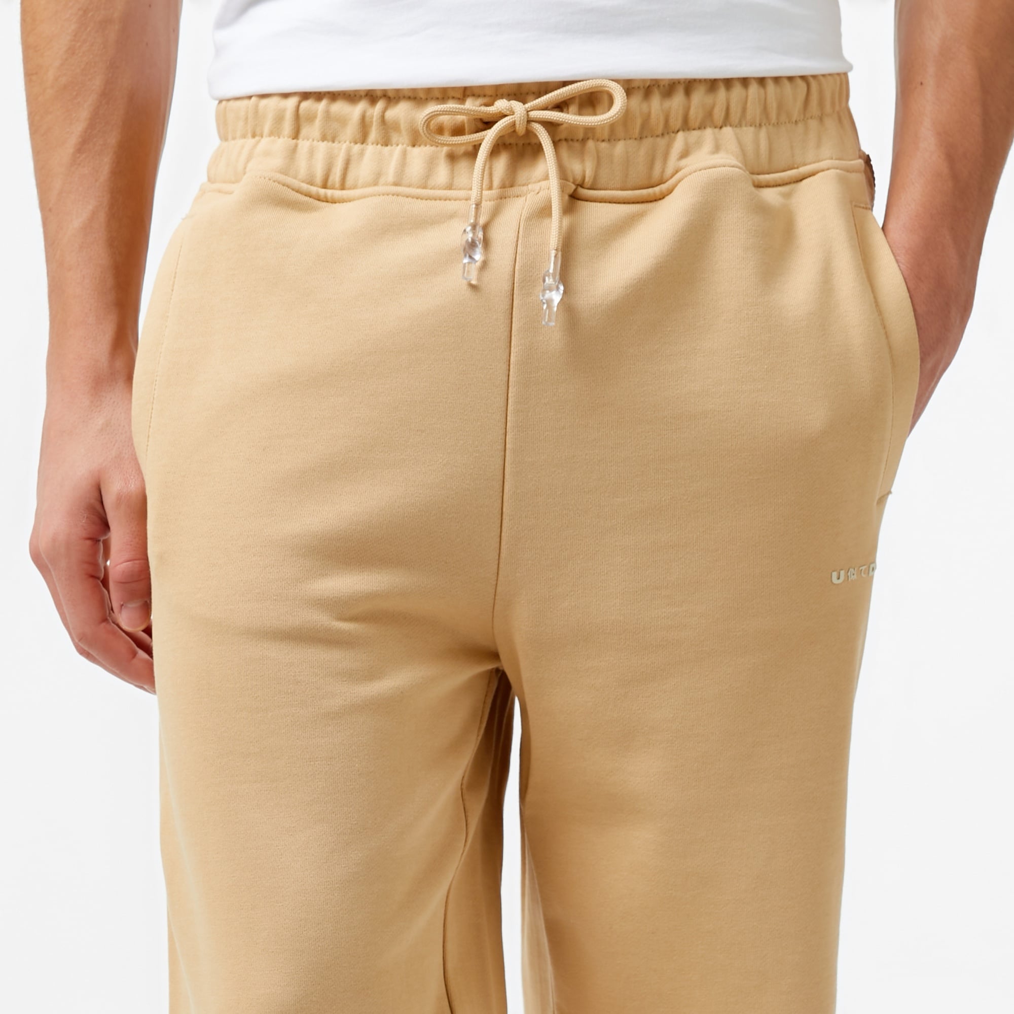 UNITED4 Oversize Kadın Krem Eşofman Altı