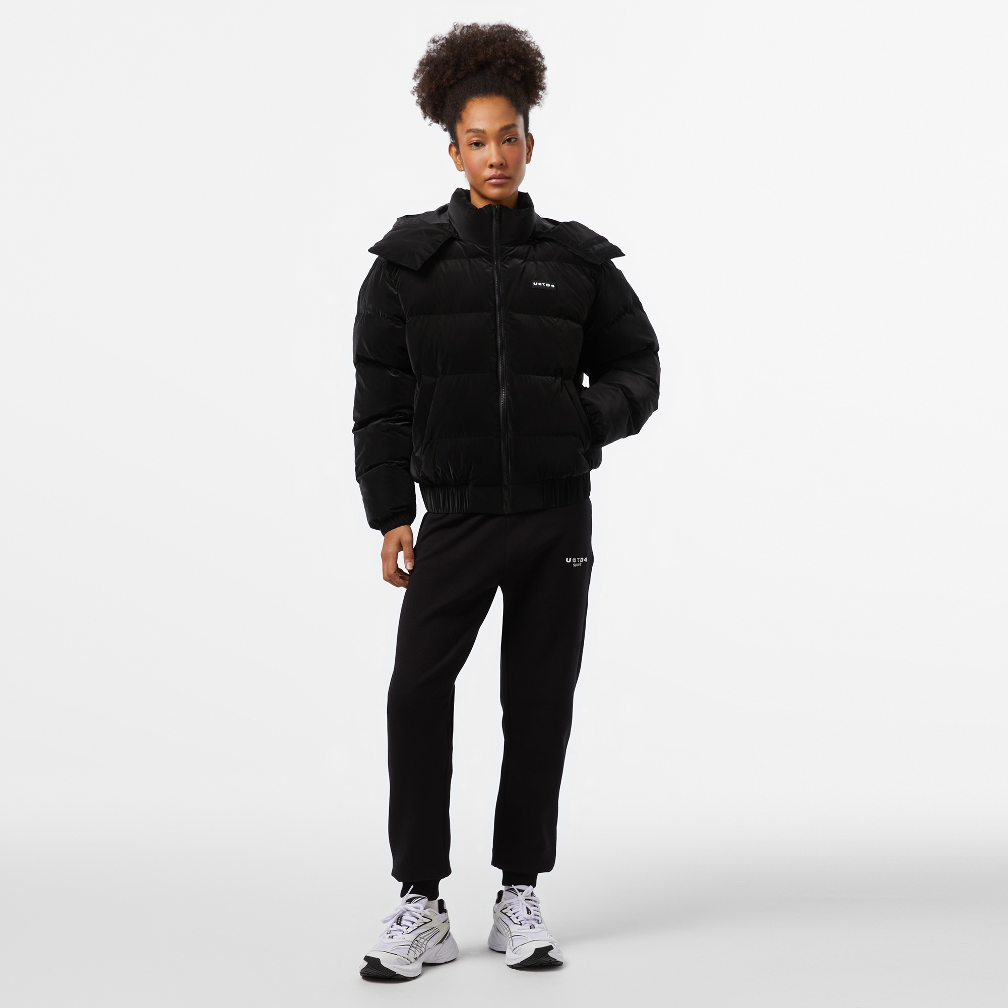 UNITED4 Kadın Siyah Mont