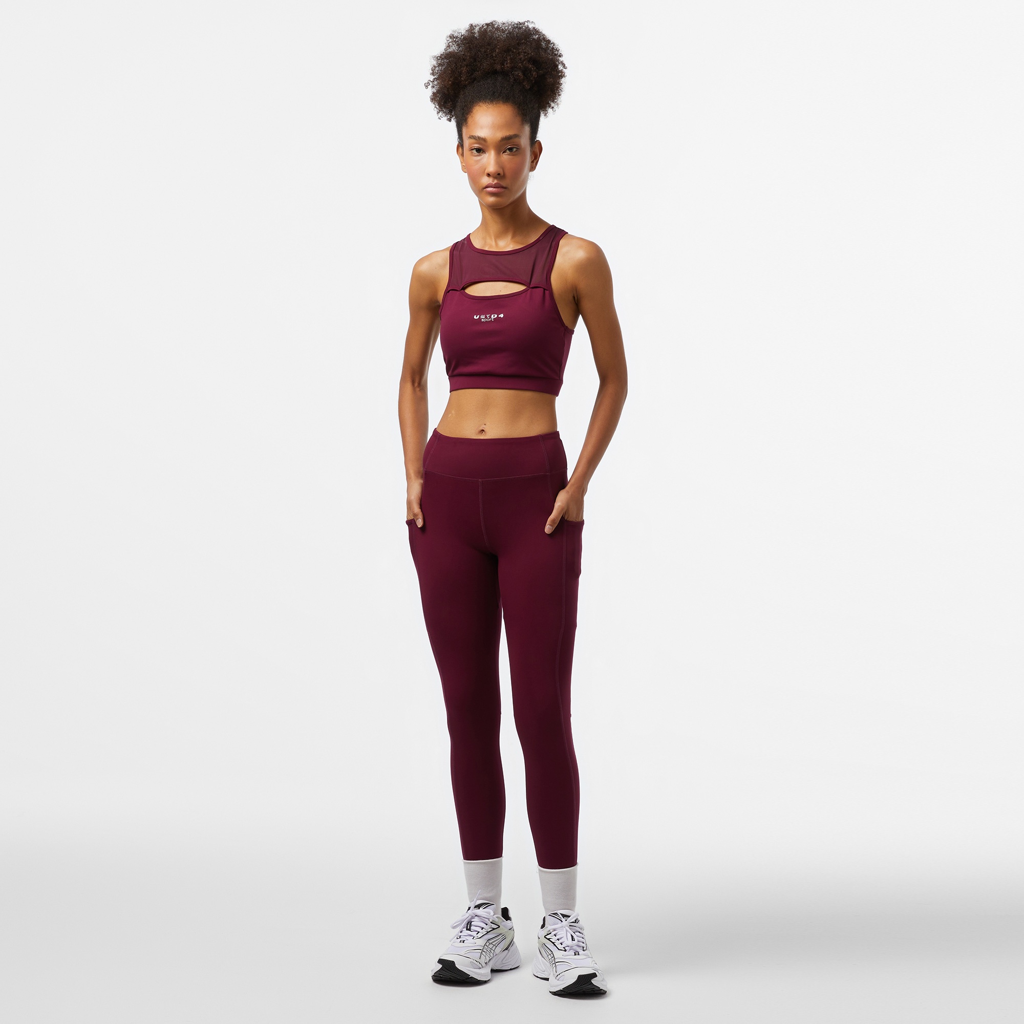 UNITED4 Sport Kadın Bordo Tayt
