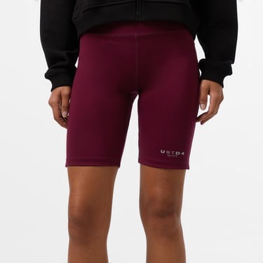  UNITED4 Sport Kadın Bordo Kısa Antrenman Taytı