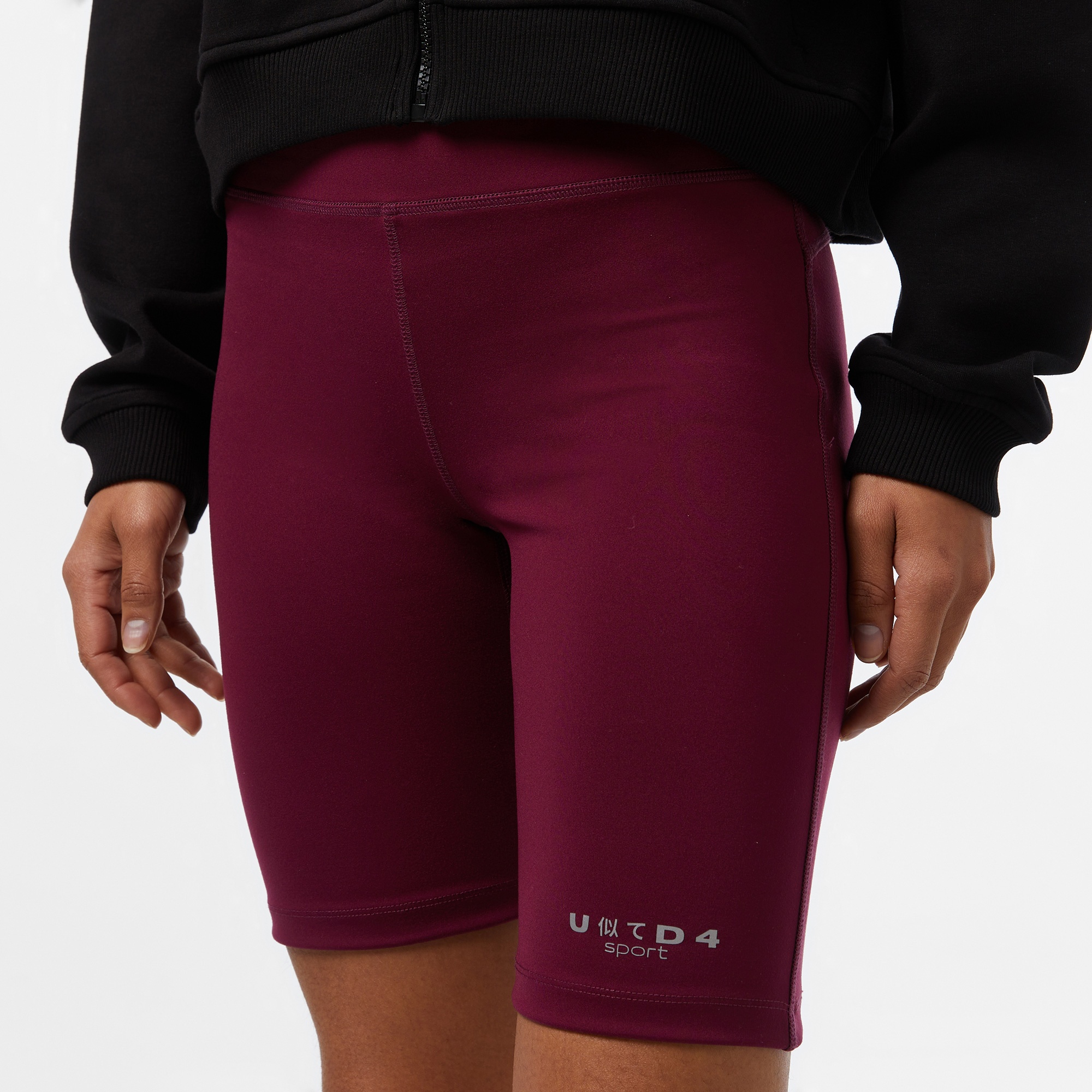 UNITED4 Sport Kadın Bordo Kısa Antrenman Taytı
