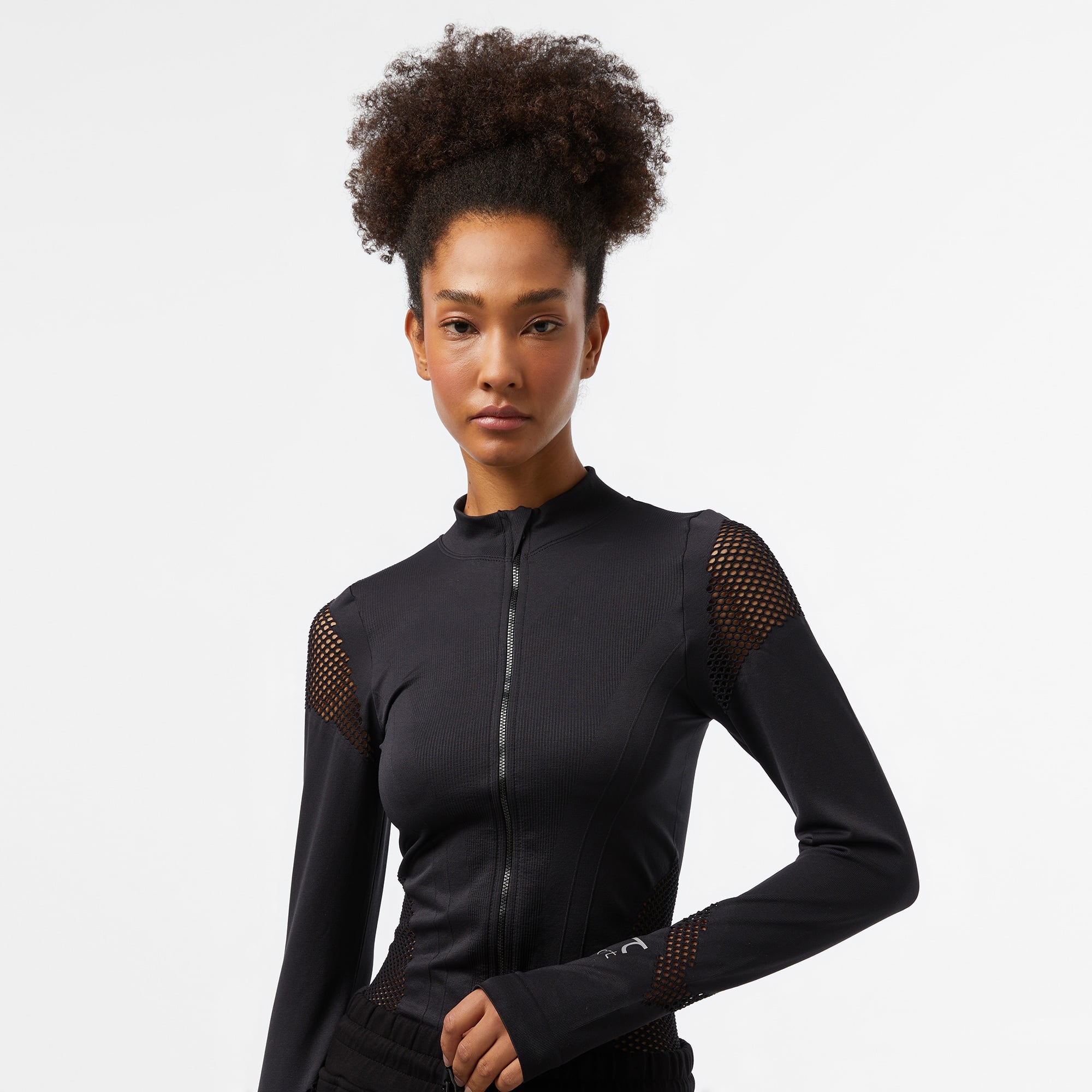 UNITED4 Sport Kadın Siyah Antrenman Üstü