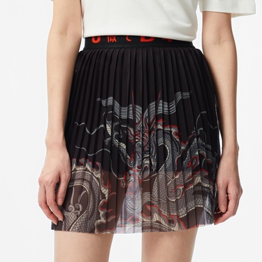  UNITED4 Mini Kadın Siyah Etek