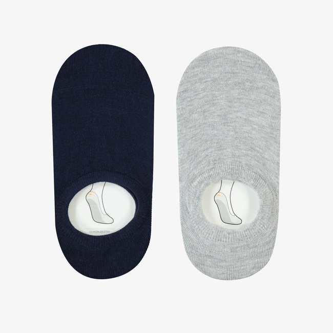  UNITED4 Çocuk Lacivert/Gri 2'li Çorap