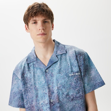  UNITED4 Erkek Mavi Gömlek