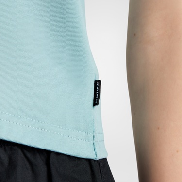 Converse Slim Fit Kadın Açık Mavi T-Shirt