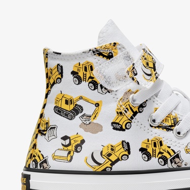  Converse Chuck Taylor All Star 1V Construction Truck Çocuk Beyaz Sneaker