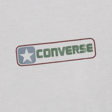  Converse Erkek Grafik Baskılı Gri T-Shirt
