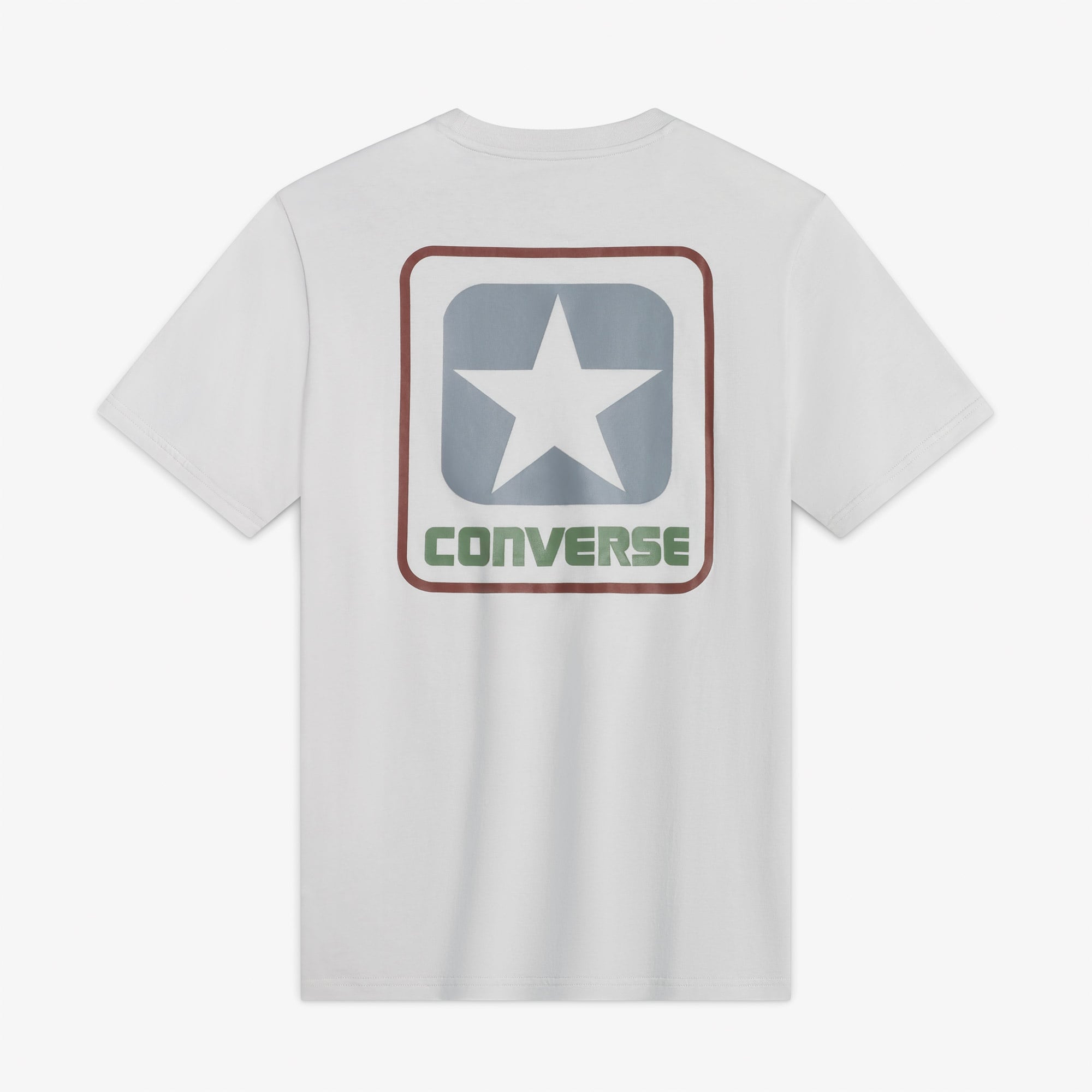 Converse Erkek Grafik Baskılı Gri T-Shirt