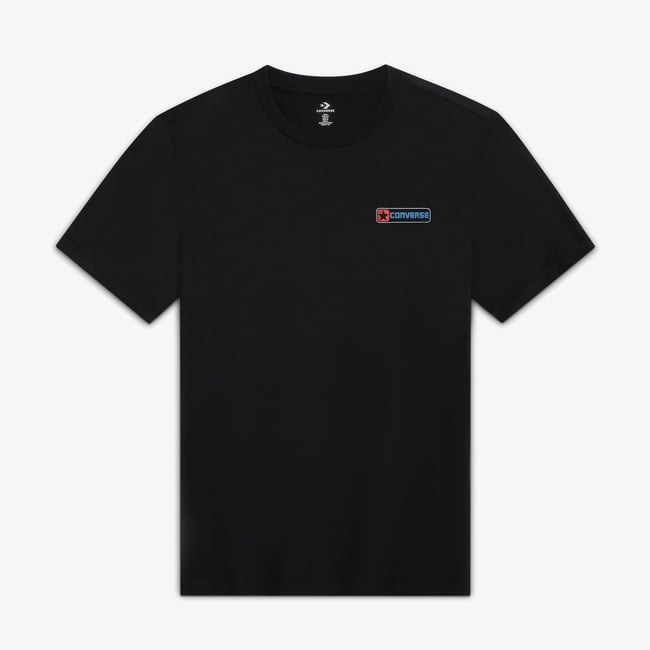  Converse Erkek Grafik Baskılı Siyah T-Shirt