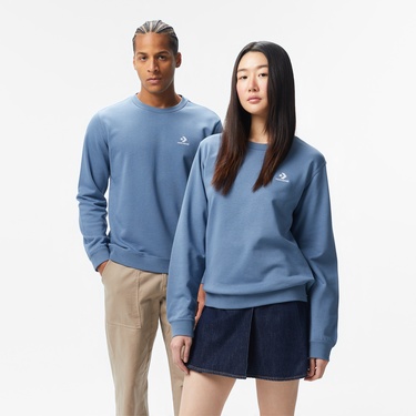  Converse Go-To Unisex Mavi Sweatshirt