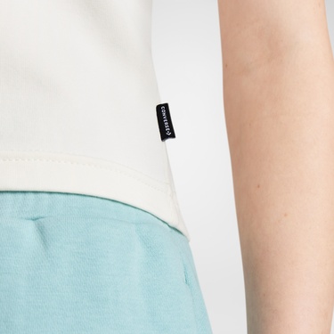  Converse Slim Fit Kadın Beyaz T-Shirt