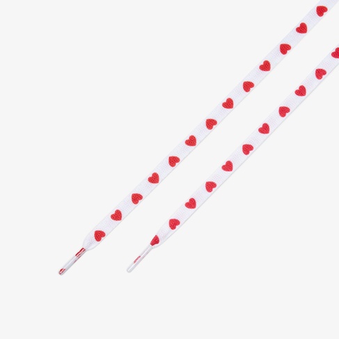  Converse 137 cm Unisex Kalp Desenli Beyaz Bağcık