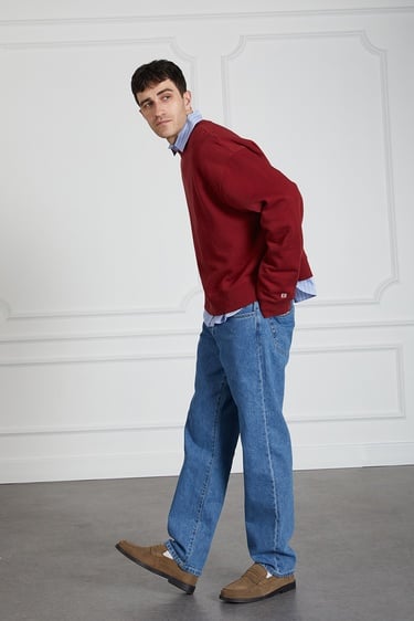  Yıkamalı Basic Sweatshirt