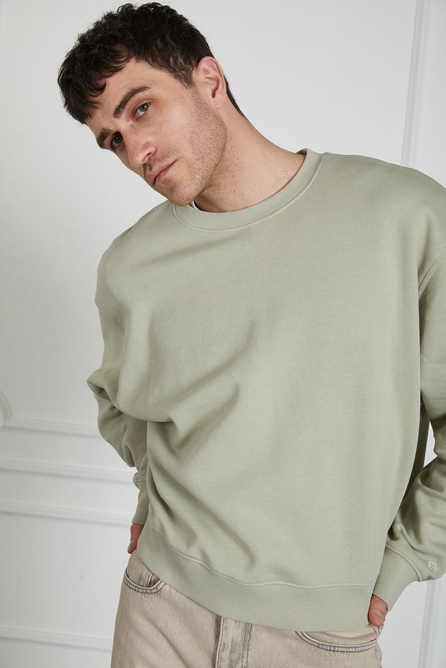  Yıkamalı Basic Sweatshirt