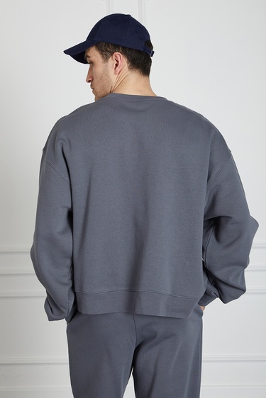  Yıkamalı Basic Sweatshirt