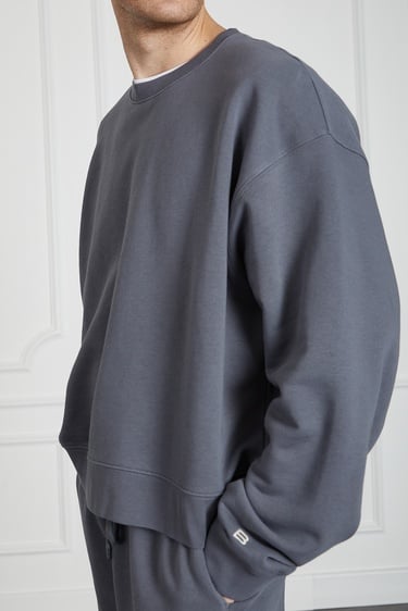  Yıkamalı Basic Sweatshirt
