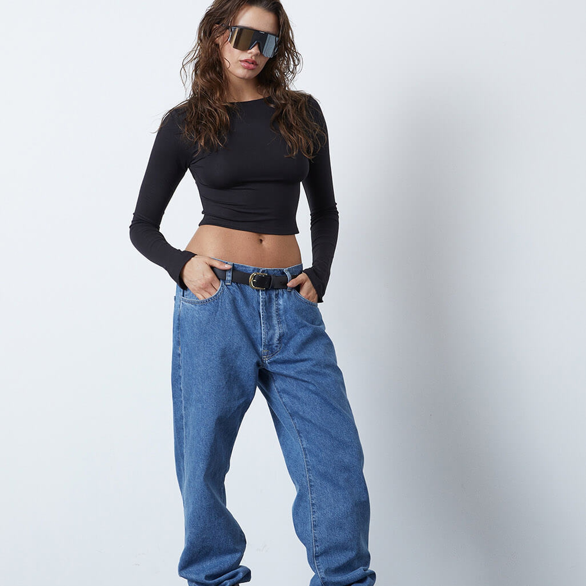 Sırt Dekolte Uzun Kollu Body