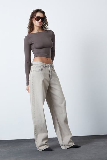  Sırt Dekolte Uzun Kollu Body