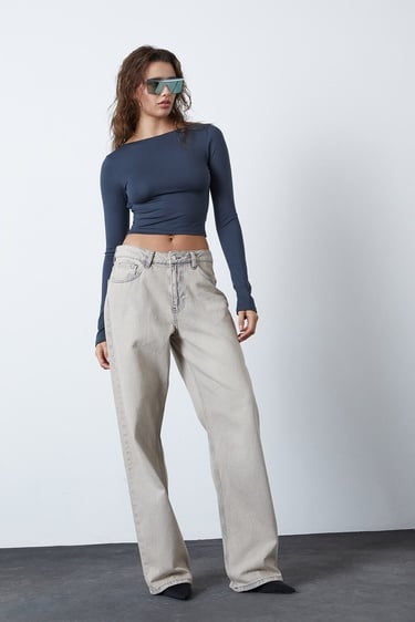  Sırt Dekolte Uzun Kollu Body