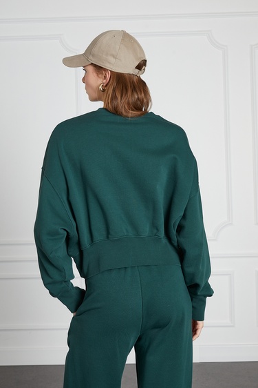  Yıkamalı Basıc Sweat