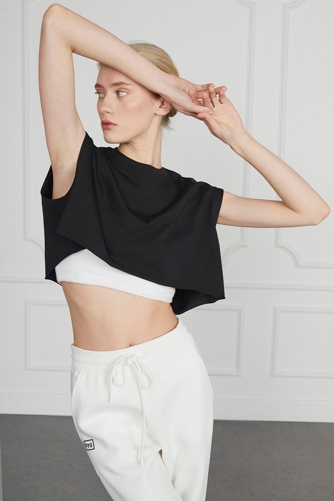  Baskılı Crop Tshirt