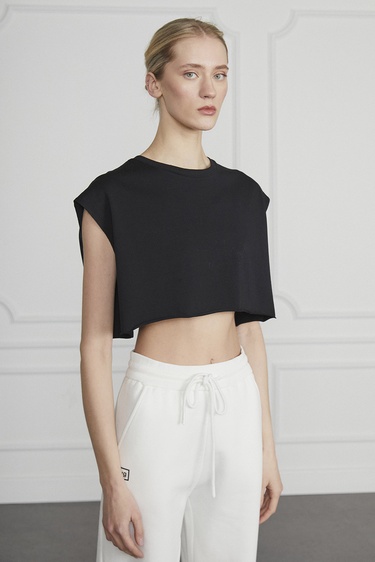  Baskılı Crop Tshirt