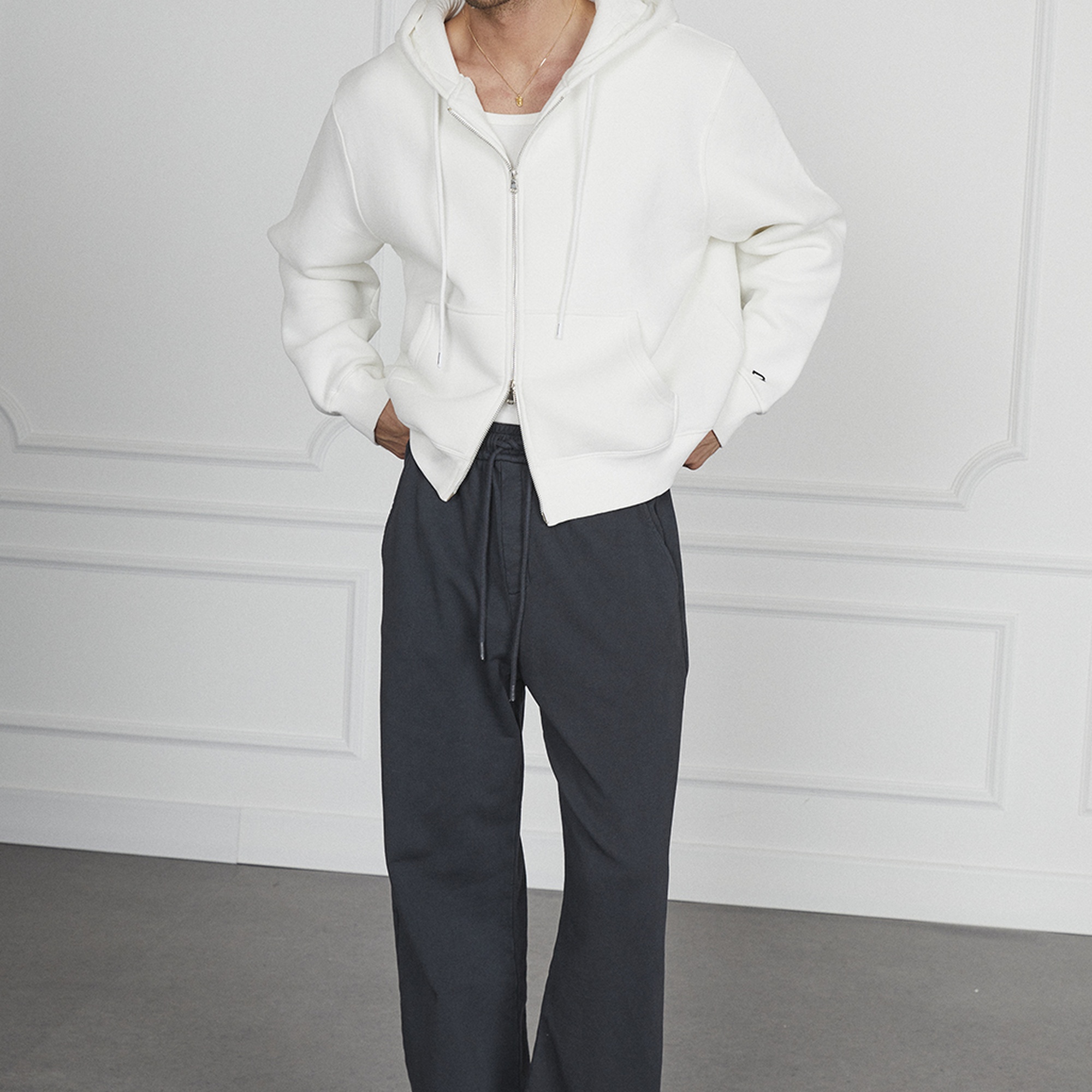 Oversize Kısa Hoodie