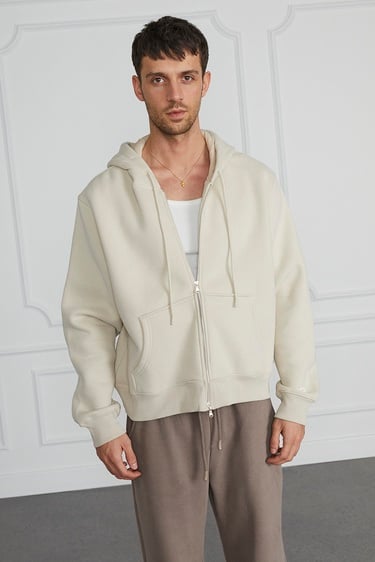  Oversize Kısa Hoodie