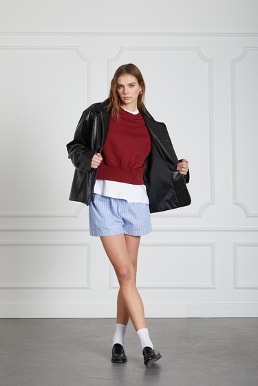  Yıkamalı Basıc Sweat