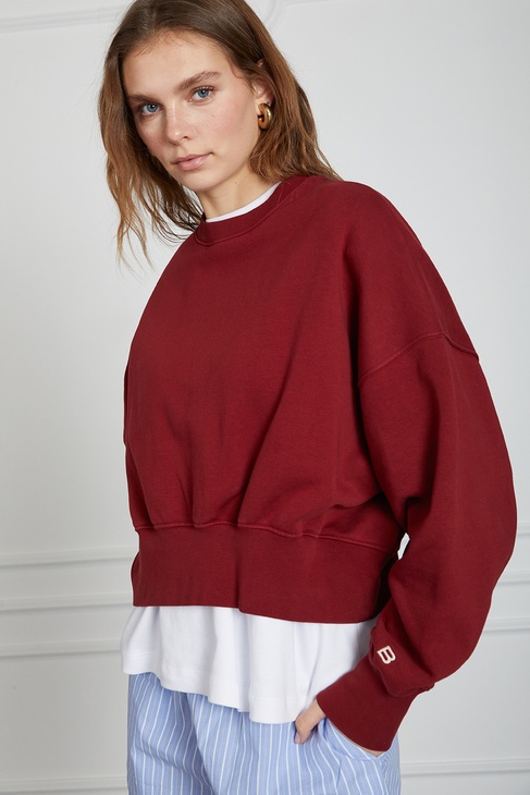  Yıkamalı Basıc Sweat